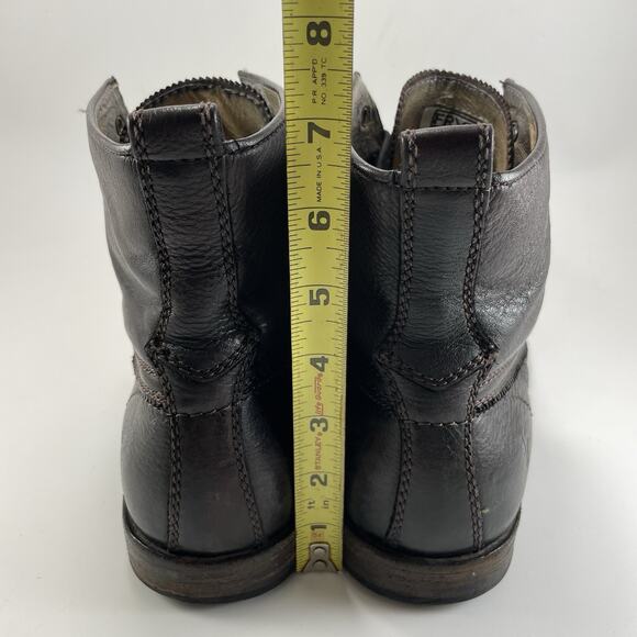 Frye Phillip Lug Lace Up Boot Leather Mens Size 10 D Combat Moc Toe 87901 main image 4